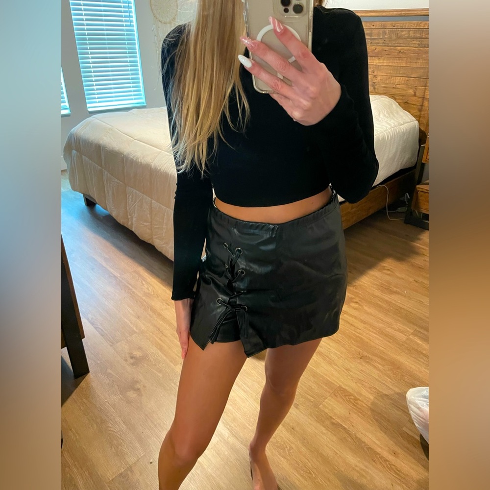 Black Mini Skort - image 2